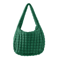 Ediodpoh-taske, mulepose, quiltet mulepose, puffy mulepose, crossbody-taske, quiltede crossbody-tasker til kvinder i armygrøn, armygrøn