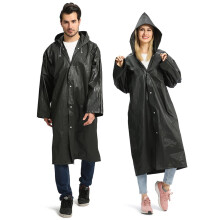 Pelerine de ploaie reutilizabile pentru adulți, pachet de 2, poncho-uri de ploaie EVA, pelerină de ploaie ușoară, impermeabilă, pentru bărbați