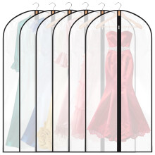 6 Pack Garment Bags 60 * 120cm, 47in PEVA Translucent Garment Covers, Suit Storage Bags, Dress Organizer Bags Used To Protect Shirts, Winter Coats,