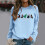 Damen-Sweatshirt mit Weihnachtskatzenmuster, langärmelig 2