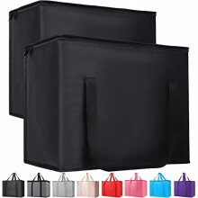 Lot de 3 sacs isothermes réutilisables pour courses, très grands, pour aliments surgelés, avec fermeture hermétique, idéaux pour la livraison de