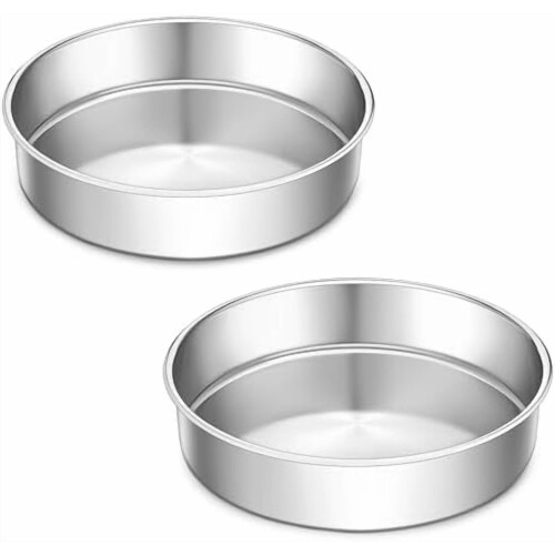 Rustfritt stål kakeform 23 cm rund sett med 2