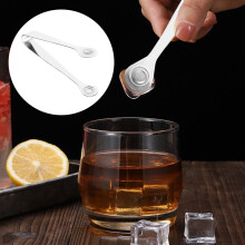 Pinze da cucina in acciaio inossidabile per uso domestico, resistenti al calore e leggere, colore argento, 25 cm.