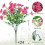 Rose artificiali resistenti ai raggi UV, 24 mazzi 2