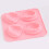 Molde de gelo de silicone em formato de dente com 4 cavidades 4