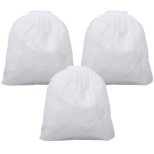 10 bolsas recolectoras de polvo para uñas, blancas, de tela no tejida, para arte de uñas, bolsas de repuesto para recolección de polvo y suciedad.