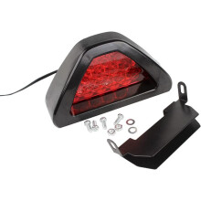 Lanterna traseira de 12V para carro, luz de freio triangular vermelha universal, luz de neblina traseira, terceira luz de freio, luz de advertência,