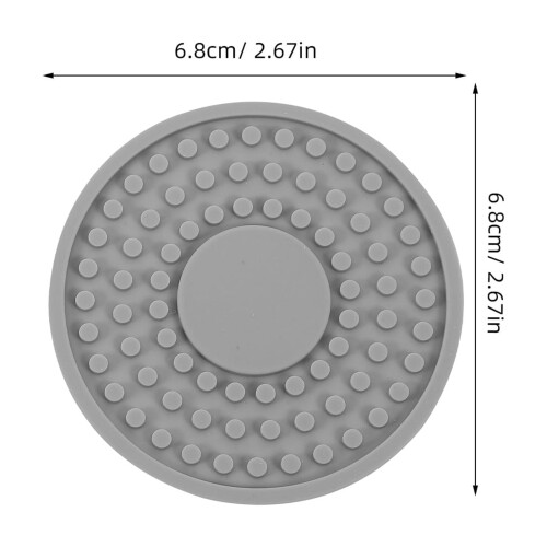 KALLORY4 pezzi Sottobicchieri per auto in silicone antiscivolo per portabicchieri 1