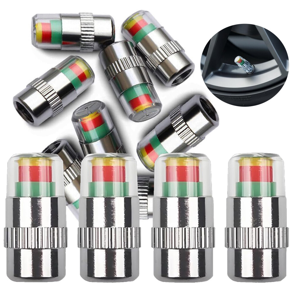 Tire Pressure Valve Stem Caps 36 Psi 3-Color Alert 9377112991436