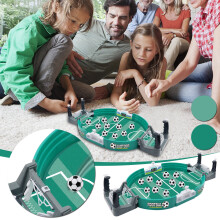 Mini Tabletop Soccer Game - 2-Person Portable Foosball Toy with Scorekeeper, ABS Plastic Parent-Chi-ld Game for Ages 3+