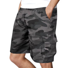 Pantaloncini cargo elasticizzati da uomo Heyac con elastico in vita e coulisse, pantaloncini da trekking multitasche – compatibili con le attività