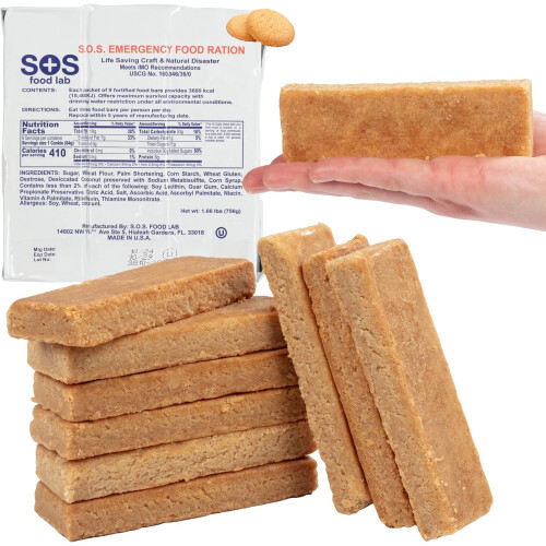 Μπάρα Τροφίμων Έκτακτης Ανάγκης SOS Food Labs 3600Calorie (3 τεμάχια) – Δοσολογία 72 ωρών,