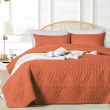 Σετ πάπλωμα από μικροΐνες Burnt Orange, πλήρες/μεγάλα, 3 τεμάχια