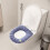 Waschbarer, gestrickter Toilettensitzbezug (1 Stück) 5
