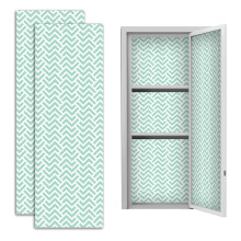 Papier peint magnétique pour casiers scolaires, 91,4 cm x 30,5 cm, découpable et réutilisable, facile à installer et à retirer, rayures bleues