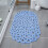 Tapis de douche antidérapant à ventouses, bleu clair, 33 x 65 cm 5