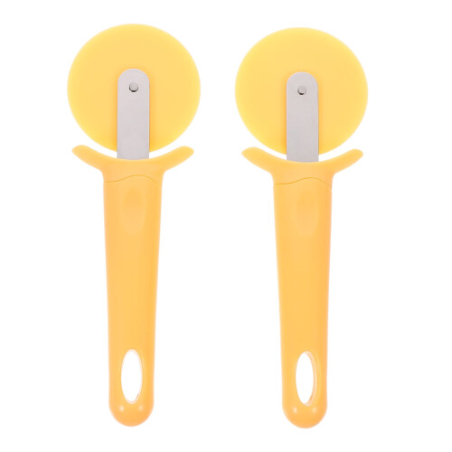 Pastry Roller Bread Slicer Pizza Pie Separator Tools Cutter Wheel Hole Punch Loaf Rotating 2 Pcs