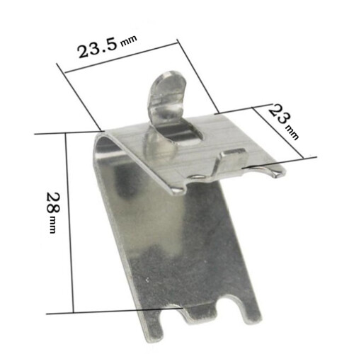4 Pc Refrigerator Clips Shelf Brackets Wall Heavy Duty Silver 1