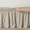 Queensize bedrok met ruches en elastische rand, beige 2