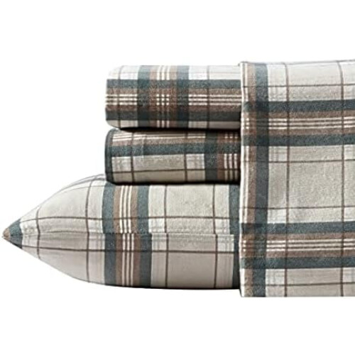 Cotton Flannel Bed Sheet Set Queen 1