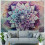 Mandala Tapestry Wall Hanging - Purple Grey Boho Design, 4