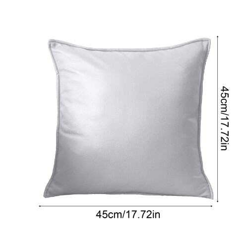 Conjunto de almofadas para sofá cinza 45x45cm com capa e enchimento. 2