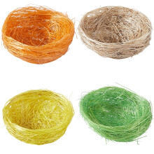 Ručne vyrobené vtáčie hniezdo z konope4Pieces4Colors