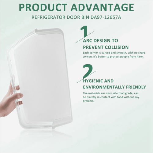 Refrigerator Door Shelf Basket Right 2 pcs 2