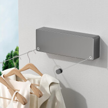 Retractable Clothesline Indoor, Clothes line retracting Outdoor, Heavy Duty Wall Mounted Laundry Line with Adjustable Stainless Steel for Balcony,
