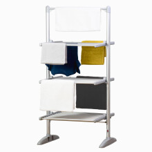 Status 248W 3-Tier Heated Clothes Airer, Foldable Aluminium Electric Drying Rack with 21 Rails, Low-Energy Indoor Laundry Dryer Stand (AHCA-248W1PKB5)