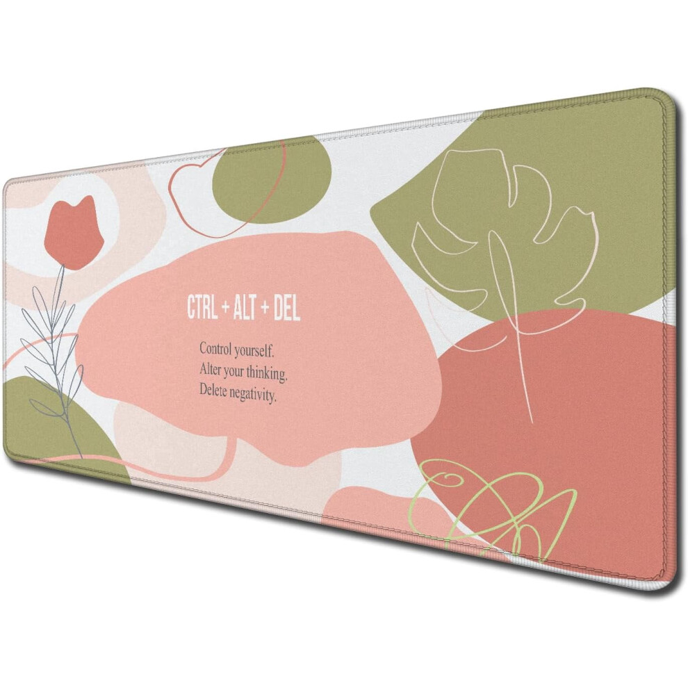 Large Inspirational Mouse Pad 31.5X11.8", Non-Slip Rubber Base, Compatible With All Mice 9130661711517