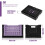 Spesh 2 Pcs Collapsible Crates Storage Boxes Plastic Foldable Crates Stackable Storage Baskets for Home Kitchen Office(Black & Purple, 30x22x18cm) 2
