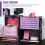 Spesh 2 Pcs Collapsible Crates Storage Boxes Plastic Foldable Crates Stackable Storage Baskets for Home Kitchen Office(Black & Purple, 30x22x18cm) 4