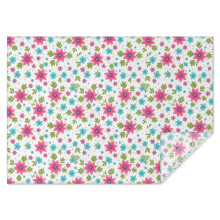 Pioneer Flower Floral rektangulær dug 60"x84", vandtæt polyester, aftørrings- og spildsikker til indendørs/udendørs/camping