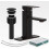 Black Bathroom Faucet Set with Pop Up Drain 2 Sets 1