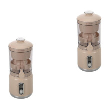 Presse-agrumes électrique rechargeable, lot de 2 presse-agrumes portables, presse-agrumes de qualité supérieure pour citron, tomate, raisin,
