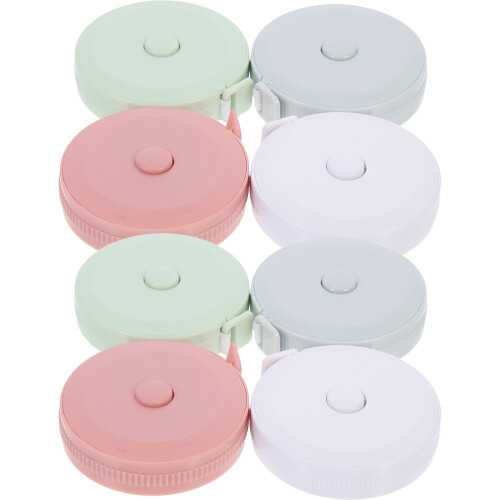 8er-Pack Mini-Körpermaßband, rosa, flexibel 2