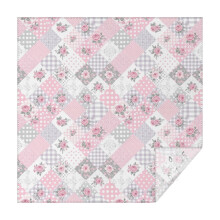 Pioneer blomstermønster firkantet duk, vanntett, avtørkbar, sølesikker, vaskbar bordduk til hjemmekjøkkenfestdekor, 102 x 102 cm