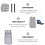 Tineasur1Set Pen Tips Holder Grey Storage Case Compatible with Surface Pro4 5Stylus Accessories 8
