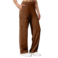 lulshou Plus Size Cargohose für Damen, lässige, weite Jogginghose, bequeme Sporthose mit Taschen, Frühlings- und Herbstmode