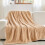 Super Soft Flannel Throw Blanket Brown 1