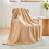 Super Soft Flannel Throw Blanket Brown 2