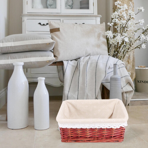 Wicker Rattan Storage Basket Floor Large Capacity 1