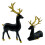 Plastfigurer av reinsdyr, julepynt, 2-pakning 6