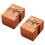 2Pcs Bow-tie Gift Box Present Storage Box Pretty Gift Container (Orange) 3