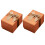 2Pcs Bow-tie Gift Box Present Storage Box Pretty Gift Container (Orange) 4