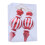 2 Pack Red & White Gourd Christmas Tree Pendants 2