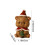 Ensemble de 6 figurines de Noël en résine pour décorations de fêtes 3
