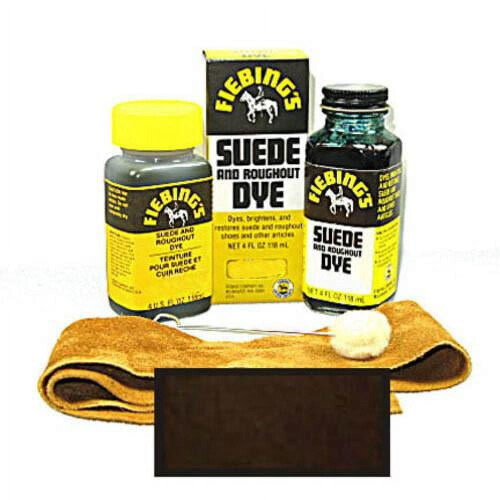 Leathercraft Suede Dye 4oz Bottles - Dark Brown