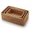 Rectangular Rattan Storage Baskets Stackable Woven Wicker Box Key Holder for Kitchen Cupboards Shelf Natural Set of 3 2